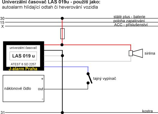 jednoduch autoalarm